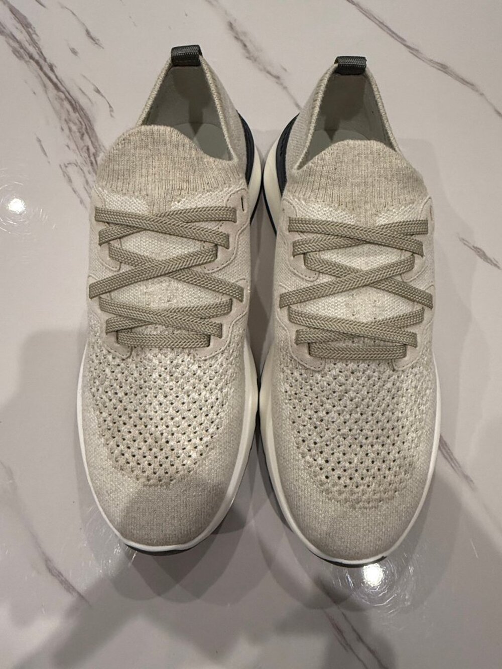 Brunello Knit Lace White Sneaker 11US (44EU)